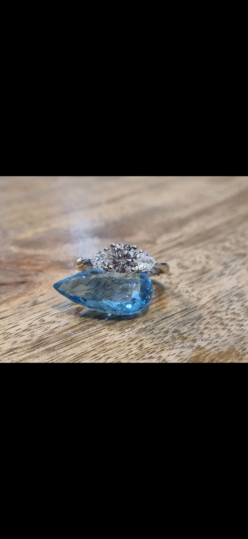 Bague diamant et saphir
