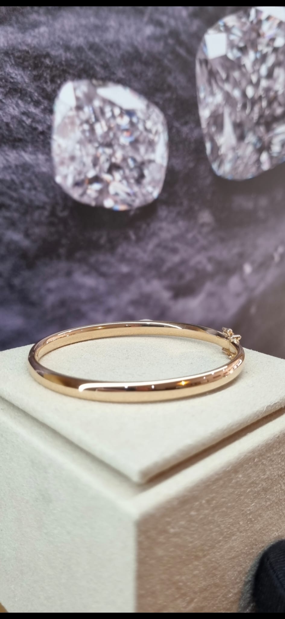 Bracelet jonc or rose