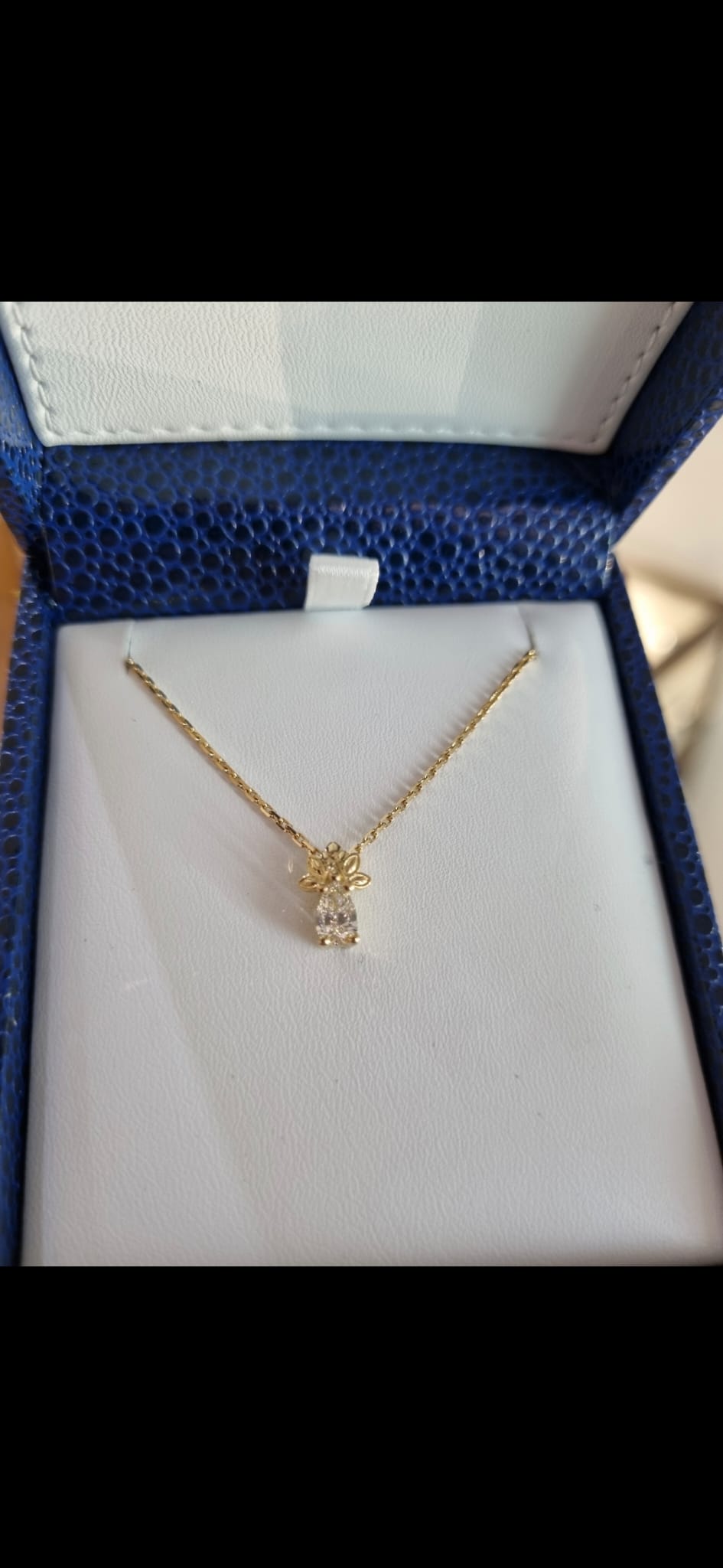 Collier diamant or jaune
